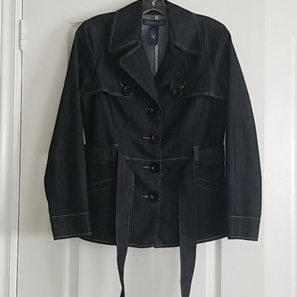 BACCINI denim blazer. Size M